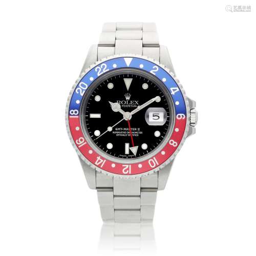 GMT-Master II, Reference 16710 T, A stainless steel dual tim...