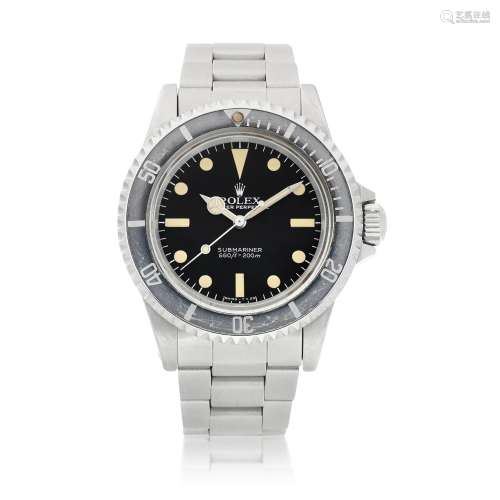 Submariner, Reference 5513, A stainless steel wristwatch wit...