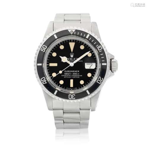 Submariner, Reference 1680, A stainless steel wristwatch wit...