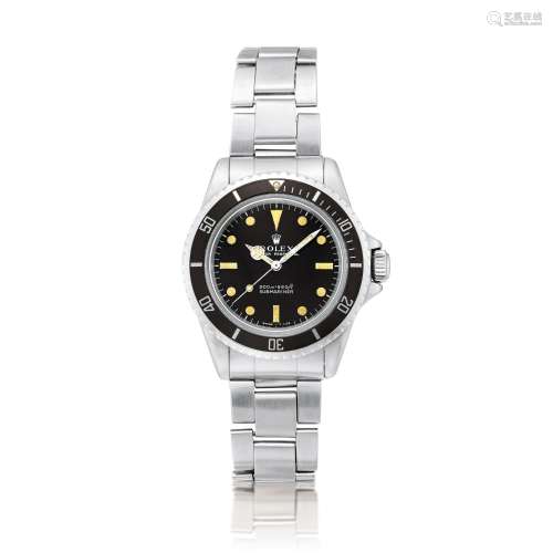 Rolex Submariner, Reference 5513, A stainless steel wristwat...