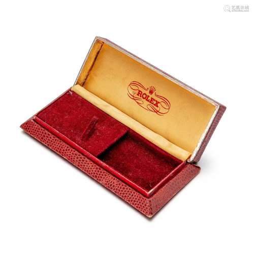 A leather presentation box, Circa 1950 | 勞力士 皮製盒子，約1...