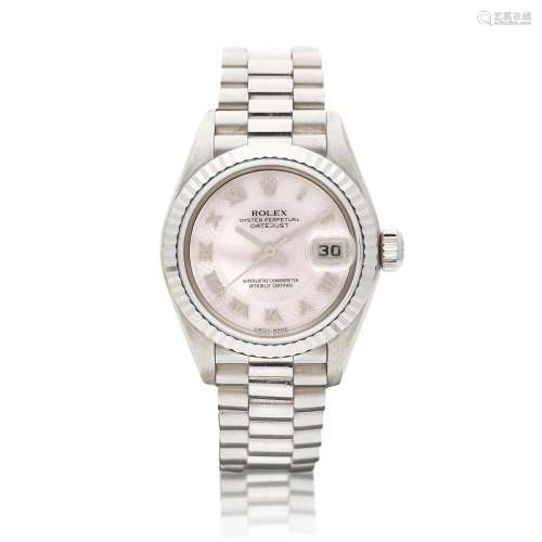 Lady DateJust, Reference 79179, A white gold wristwatch with...