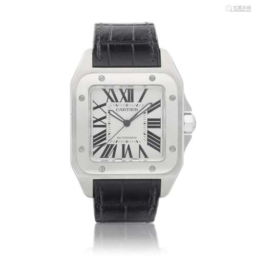 Santos 100, Reference 2656, A stainless steel wristwatch, Ci...