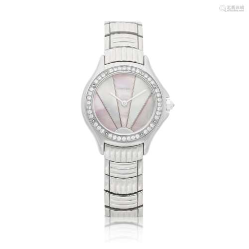 Santos Cougar, A white gold and diamond-set wristwatch with ...