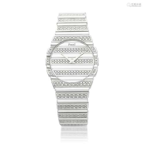 Polo, Reference 7561 C725, A white gold and diamond-set brac...