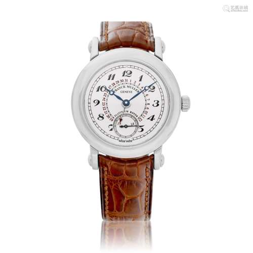 Reference 3801 S6 Q, A white gold wristwatch with date, Circ...