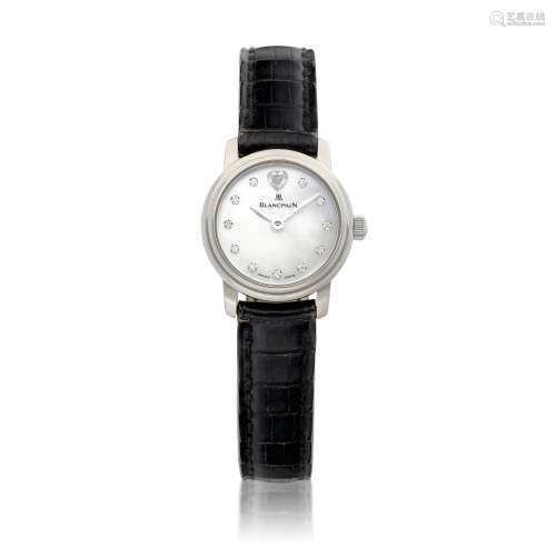 Ladybird, A white gold and diamond-set wristwatch with mothe...