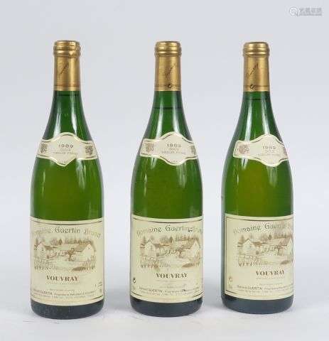 3 BOUTEILLES DE VOUVRAY 'VIEILLES VIGNES' DOUX DOMAINE GUERT...