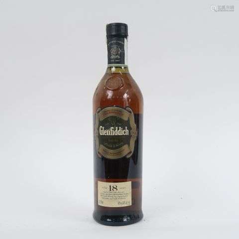 1 BOUTEILLE WHISKY GLENFIDDICH 18 ANS