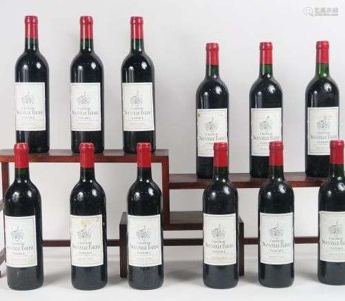 12 BOUTEILLES CHÂTEAU NOUVELLE EGLISE POMEROL - 1988 - CBO -...