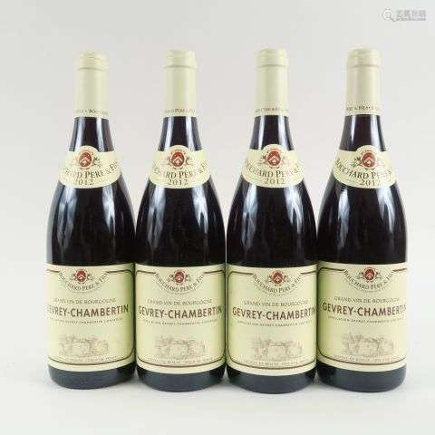 4 BOUTEILLES GEVREY CHAMBERTIN BOUCHARD PÈRE FILS - 2012