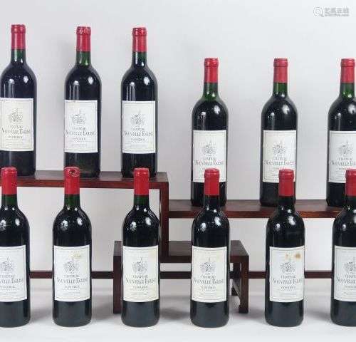 12 BOUTEILLES CHÂTEAU NOUVELLE EGLISE POMEROL - 1988 - CBO -...