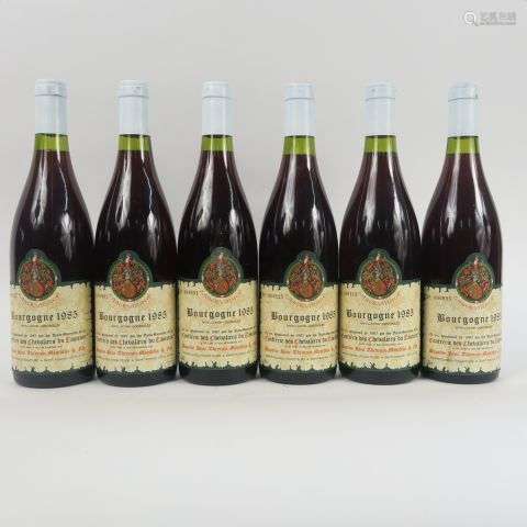 6 BOUTEILLES BOURGOGNE TASTEVINAGE R. THEVENIN - 1985