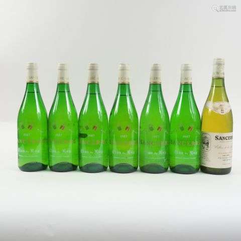 7 BOUTEILLES SANCERRE : 6 CLOS DU ROY 1987 - 1 CELLIERS DE L...