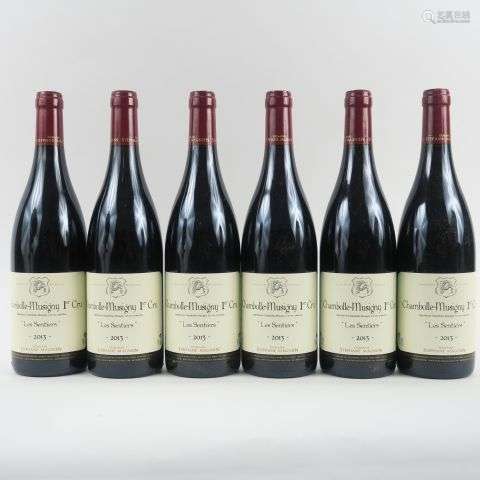 6 BOUTEILLES CHAMBOLLE MUSIGNY 1er CRU ' LES SENTIERS' S. MA...