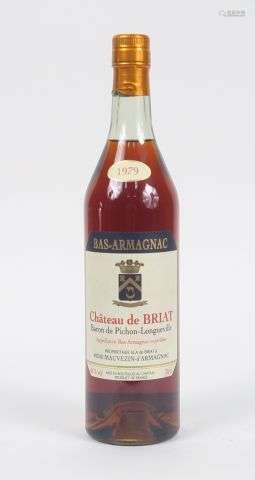 1 BOUTEILLE BAS ARMAGNAC CHÂTEAU DE BRIAT 'BARON DE PICHON L...