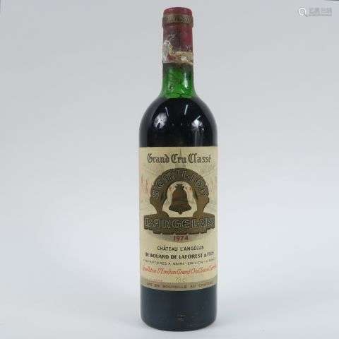 1 BOUTEILLE CHÂTEAU L'ANGELUS GCC ST EMILION - 1974 - HEP/CA...