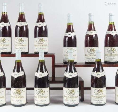 12 BOUTEILLES BEAUNE 'CLOS DES AVAUX' DOMAINE DE BAPTAULT - ...