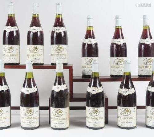 12 BOUTEILLES BEAUNE 'CLOS DES AVAUX' DOMAINE DE BAPTAULT - ...