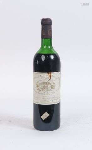 1 BOUTEILLE CHÂTEAU MARGAUX 1er GCC GRAVES - 1974 - MEP