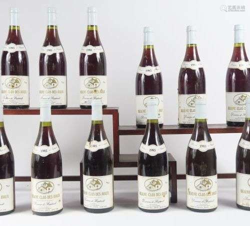 12 BOUTEILLES BEAUNE 'CLOS DES AVAUX' DOMAINE DE BAPTAULT - ...