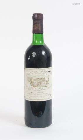 1 BOUTEILLE CHÂTEAU MARGAUX 1er GCC GRAVES - 1974 - LB-HEP