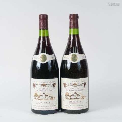 2 MAGNUMS MERCUREY CHÂTEAU PHILIPPE LE HARDI - 1985