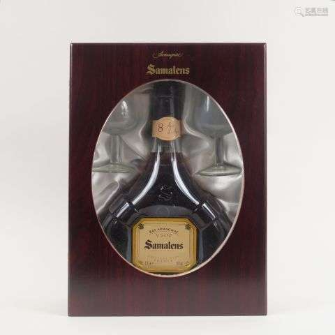 1 BOUTEILLE BAS ARMAGNAC SAMALENS V.S.O.P. 8 ANS - COFFRET