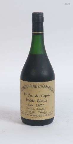 1 BOUTEILLE GRANDE FINE CHAMPAGNE 1er CRU DE COGNAC 'VIEILLE...