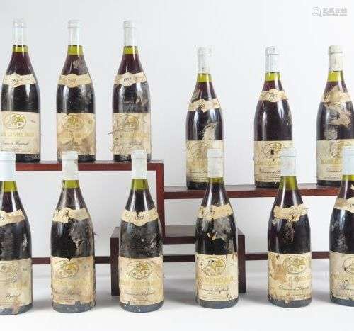 12 BOUTEILLES BEAUNE 'CLOS DES AVAUX' DOMAINE DE BAPTAULT - ...