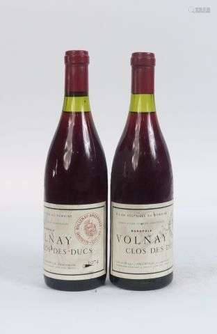 2 BOUTEILLES VOLNAY 'CLOS DES DUCS' MARQUIS D'ANGERVILLE - 1...