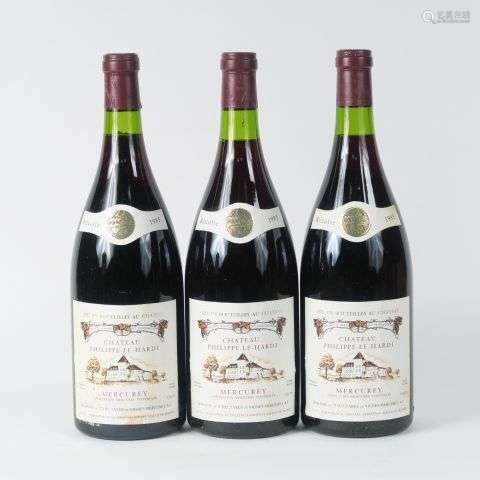 3 MAGNUMS MERCUREY CHÂTEAU PHILIPPE LE HARDI - 1985