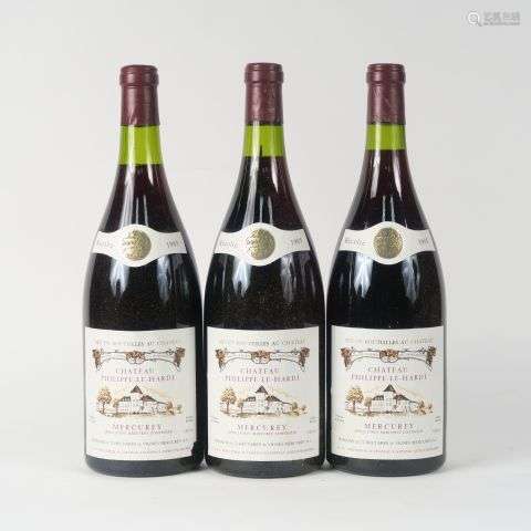 3 MAGNUMS MERCUREY CHÂTEAU PHILIPPE LE HARDI - 1985