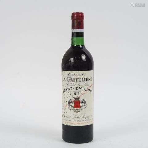 1 BOUTEILLE CHÂTEAU LA GAFFELIERE GC ST EMILION - 1974 - BG+