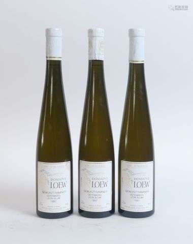 3 BOUTEILLES GEWURZTRAMINER OSTENBERG LEON BLUM DOMAINE LOEW...