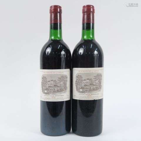 2 BOUTEILLES CHÂTEAU LAFITE ROTHSCHILD 1er GCC PAUILLAC - 19...