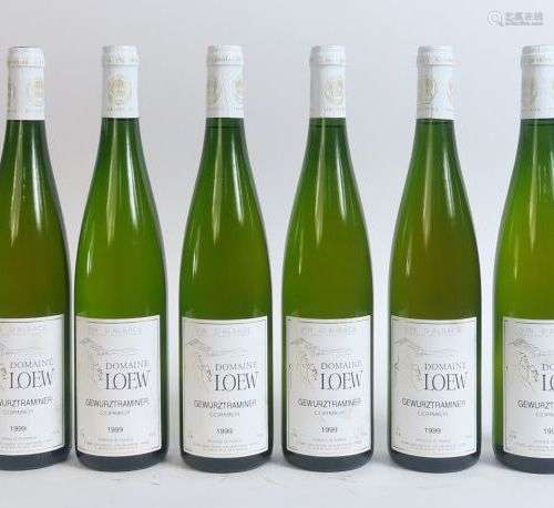 6 BOUTEILLES GEWURZTRAMINER CORMIER DOMAINE LOEW - 1999 - 0,...