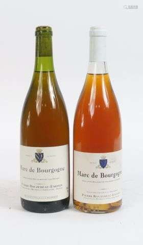 2 BOUTEILLES MARC DE BOURGOGNE P. BOUZEREAU EMONIN 42°