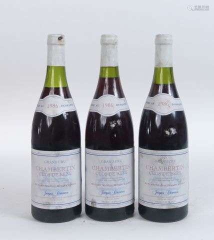 3 BOUTEILLES CHAMBERTIN GC 'CLOS DE BÈZE' GC J. CHAVANON - 1...