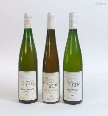 3 BOUTEILLES DOMAINE LOEW : 2 GEWURZTRAMINER CORMIER 1999 - ...