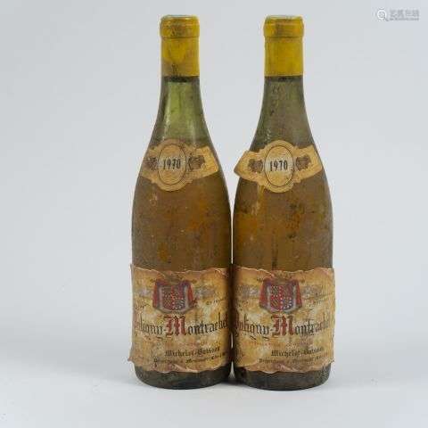 2 BOUTEILLES PULIGNY MONTRACHET MICHELOT BUISSON - 1970 - 2 ...