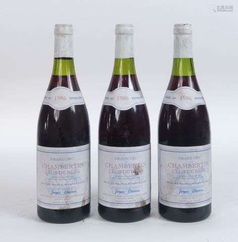 3 BOUTEILLES CHAMBERTIN GC 'CLOS DE BÈZE' GC J. CHAVANON - 1...