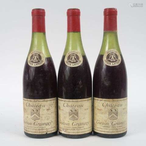 3 BOUTEILLES CHÂTEAU CORTON GRANCEY LOUIS LATOUR - 1978 - 2 ...