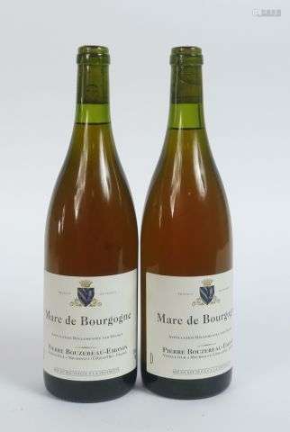 2 BOUTEILLES MARC DE BOURGOGNE P. BOUZEREAU EMONIN 42 ° - SA...