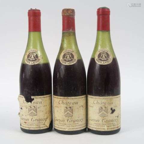 3 BOUTEILLES CHÂTEAU CORTON GRANCEY LOUIS LATOUR - 1978 - 2 ...