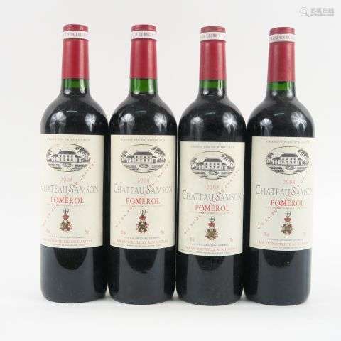 4 BOUTEILLES CHÂTEAU SAMSON POMEROL - 2008