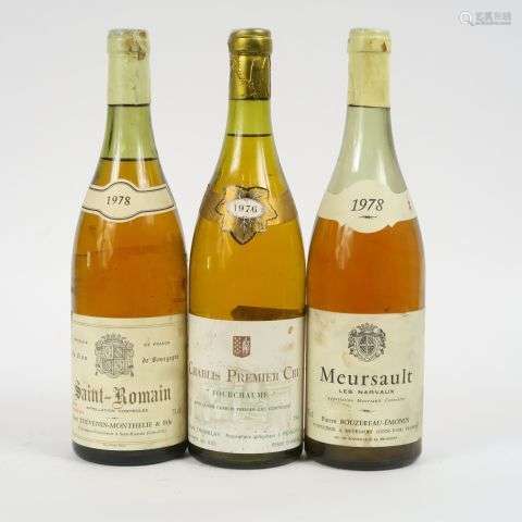 3 BOUTEILLES : 1 CHABLIS 1er CRU 'FOURCHAUME' G. TREMBLAY 19...