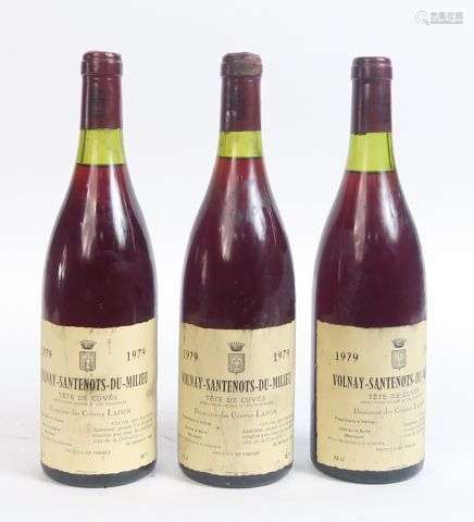 3 BOUTEILLES VOLNAY SANTENOTS DU MILIEU 'TÊTE DE CUVÉE' DOMA...