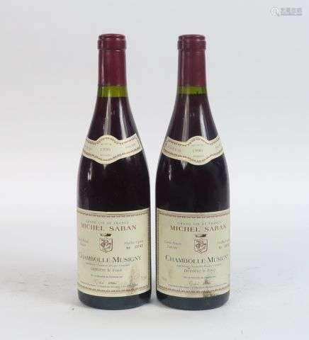 2 BOUTEILLES CHAMBOLLE MUSIGNY 'DERRIÈRE LE FOUR' MICHEL SAB...