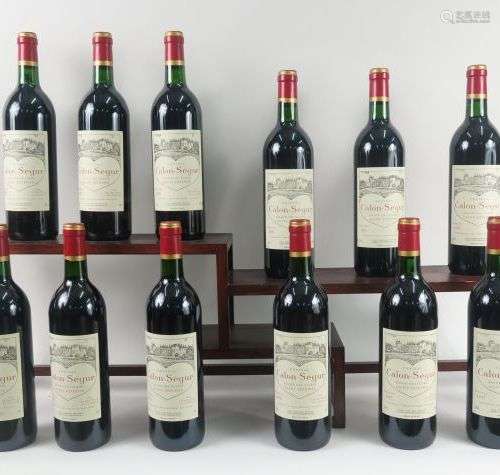 12 BOUTEILLES CHÂTEAU CALON SEGUR GCC ST ESTEPHE - 1993 - CB...